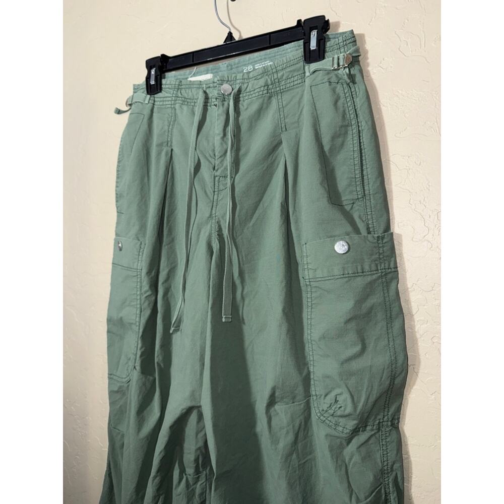 Anthropologie x Pilcro slouchy fit surplus cargo pants balloon wide leg cropped - Picture 2 of 9